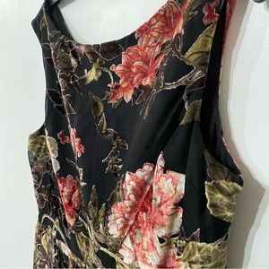 Velvet floral dress